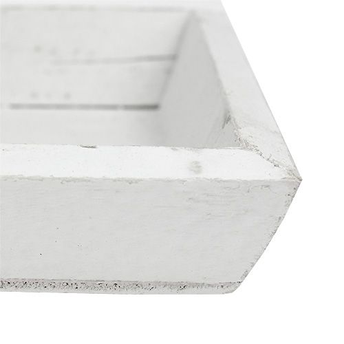 Floristik24 Houten dienblad wit L57.5cm B16cm H3cm 1p