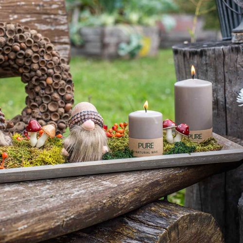 Floristik24 Houten dienblad grijs 57cm x 17cm