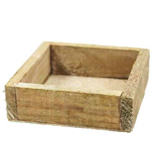 Artikel Houten dienblad 14cm x14cm x 3cm gewassen