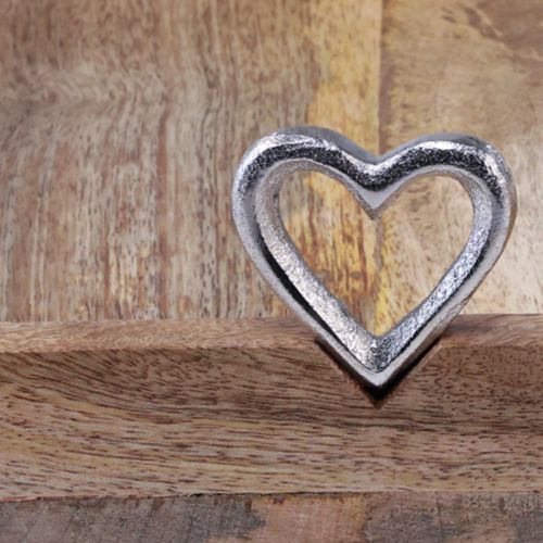 Floristik24 Houten dienblad met handvatten Dienblad met hartjes naturel 26×20×7,5cm