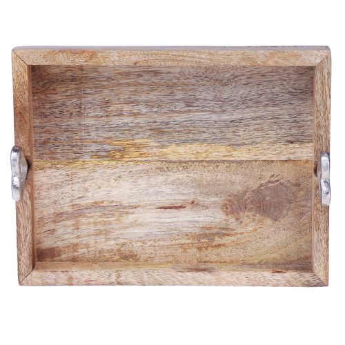 Floristik24 Houten dienblad met handvatten Dienblad met hartjes naturel 26×20×7,5cm