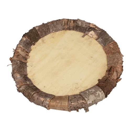Artikel Houten bord sierblad hout rustieke decoratie naturel Ø27cm