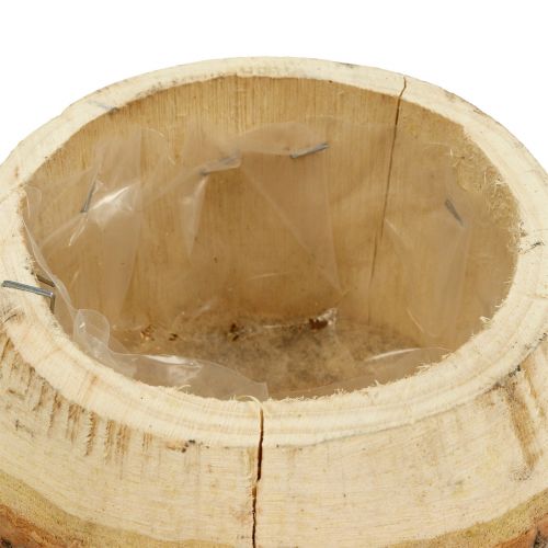 Floristik24 Houten pot voor het planten van de natuur Ø14cm