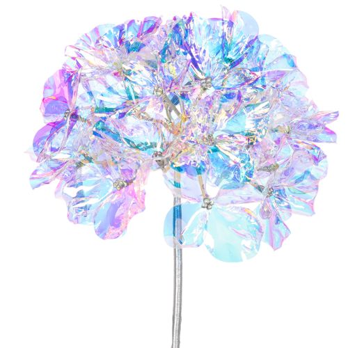 Kunstmatige hortensia-bloemtak in iriserende kleuren, 36 cm, 2 stuks | Floristik24.nl