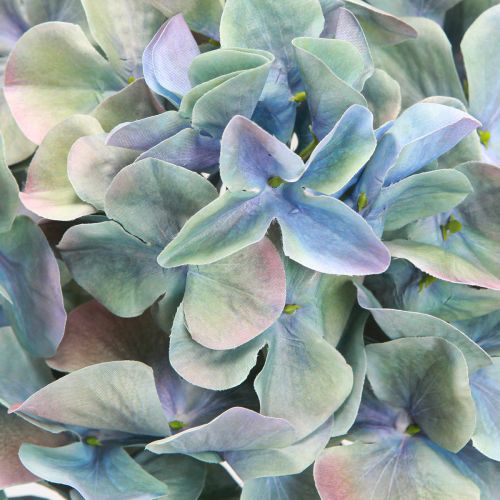 Artikel Hortensia Kunstbloem Blauw Violet Ø18cm L69cm 2st