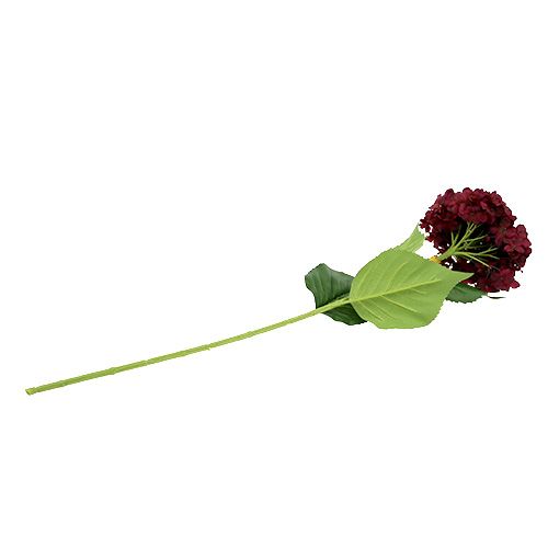 Floristik24 Hortensia kunst donkerrood 80cm 1 stuk