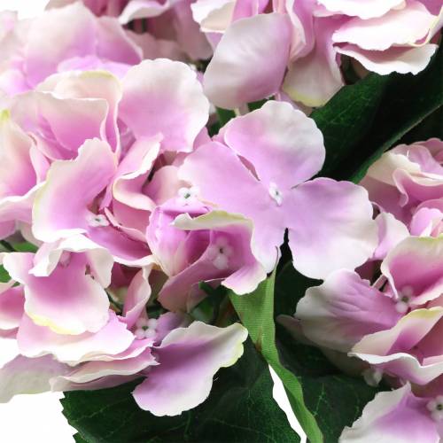 Floristik24 Zijden bloemen hortensia in een pot lila 35cm