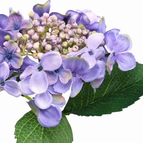 Artikel Decoratieve hortensia, zijden bloem, kunstplant paars L44cm