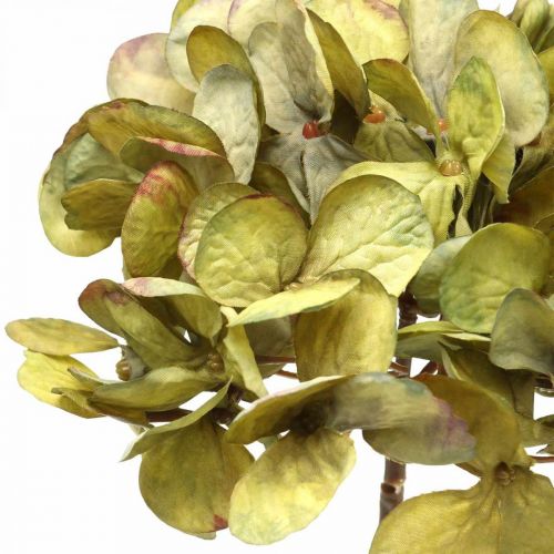 Floristik24 Hortensia kunst groene kunstbloem 64cm