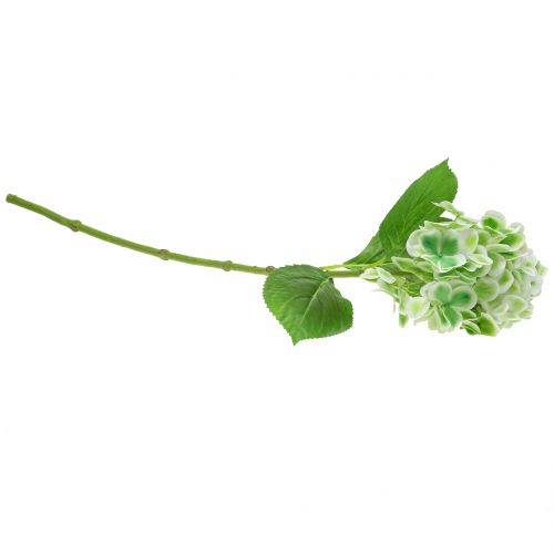 Artikel Hortensia kunstgroen, wit 68cm
