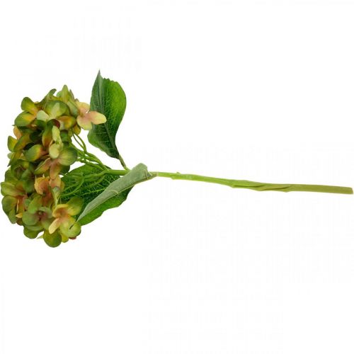 Floristik24 Hortensia kunstbloem Groen, Geel kunstbloem H35cm