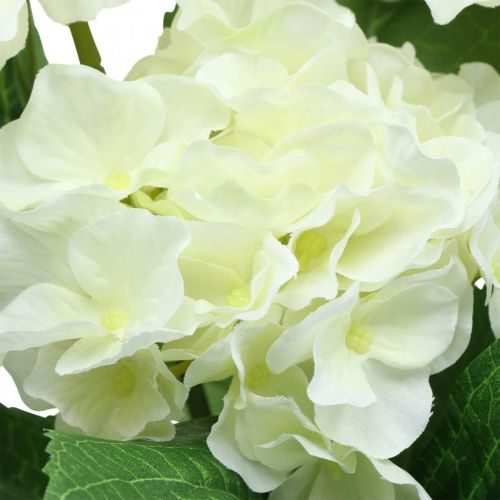 Artikel Hortensia kunstwitte zijden bloemen boeket zomerdecoratie 42cm