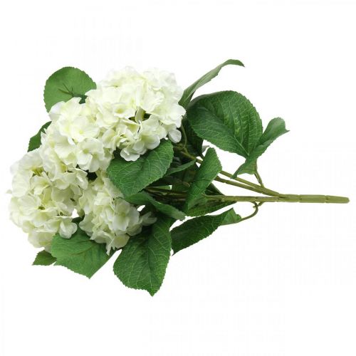 Artikel Hortensia kunstwitte zijden bloemen boeket zomerdecoratie 42cm