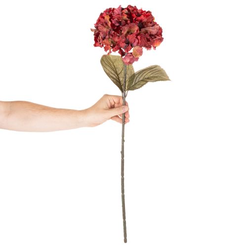 Kunstmatige hortensia-bloemtak, grote bloem, 74 cm | Floristik24.nl