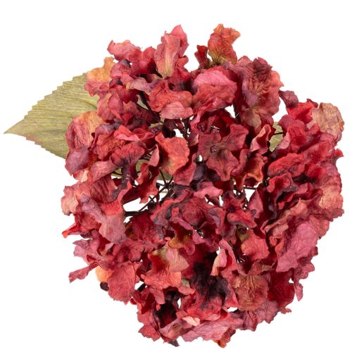 Kunstmatige hortensia-bloemtak, grote bloem, 74 cm | Floristik24.nl