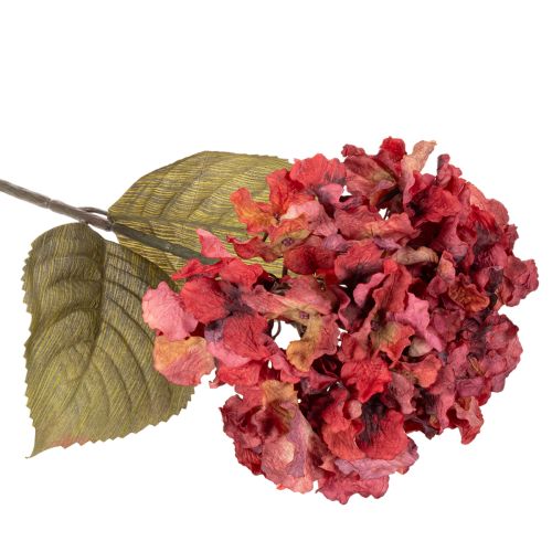 Kunstmatige hortensia-bloemtak, grote bloem, 74 cm | Floristik24.nl