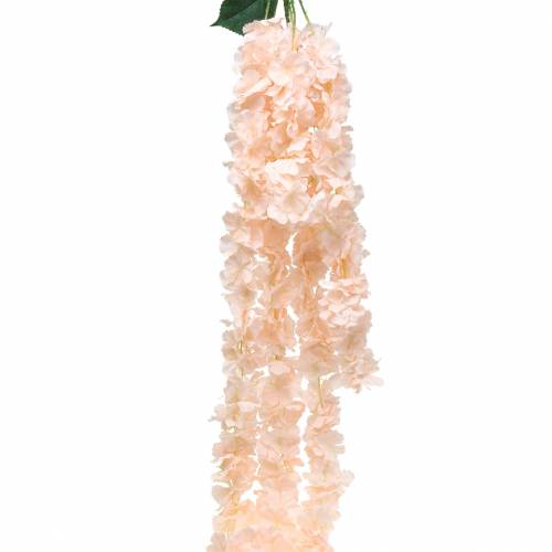 Floristik24 Decoratieve bloemenkrans kunstmatige abrikoos 135cm 5-strengs