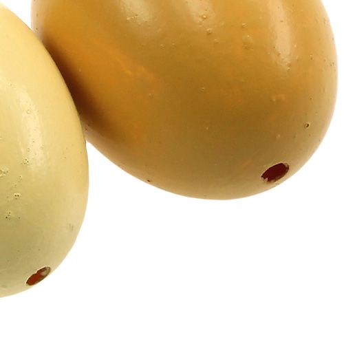 Floristik24 Kippeneieren 6cm mix geel 10st