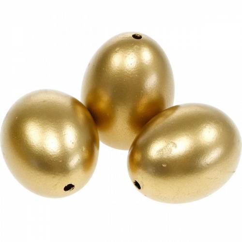 Artikel Kippeneieren Gouden geblazen eieren Paasdecoratie 10 st