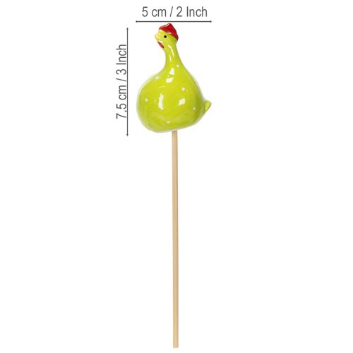 Artikel Decoratieve kippenstokjes voor lentebloemstukken en tafeldecoraties, 7,5 cm, 4 stuks