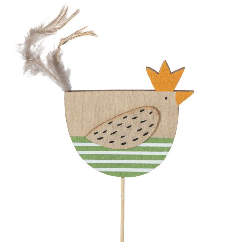 Artikel Kippenstokjes in paasdesign voor een vrolijke lenteversiering, 7 cm, 12 stuks