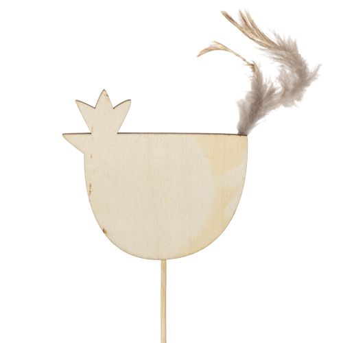 Artikel Kippenstokjes in paasdesign voor een vrolijke lenteversiering, 7 cm, 12 stuks