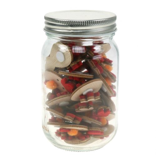 Artikel Haan hout in een glas 36p