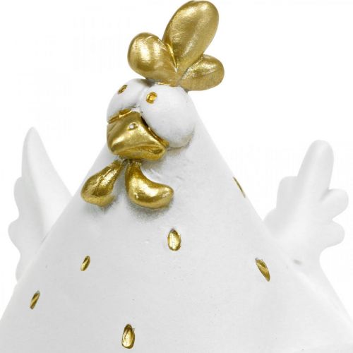 Floristik24 Kippendecoratie voor Pasen, grappige vogel, paaskip, kip H12.5cm