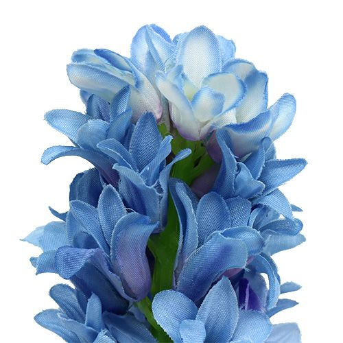 Floristik24 Hyacint kunstmatig blauw, wit 31cm 3st