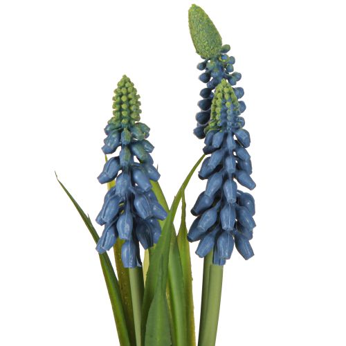 Artikel Hyacint kunstparel hyacint blauw in glas H22cm 2st