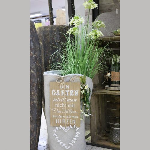 Floristik24 Vilten tas Grijs H58cm