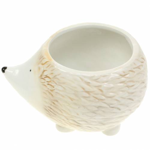 Floristik24 Bloempot egel keramiek crème 14cm x 11cm H9cm 4st
