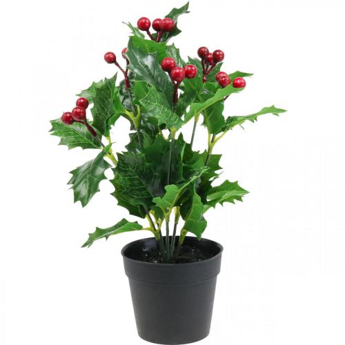 Floristik24 Hulst in pot kunstplant Ilex kunst 26cm