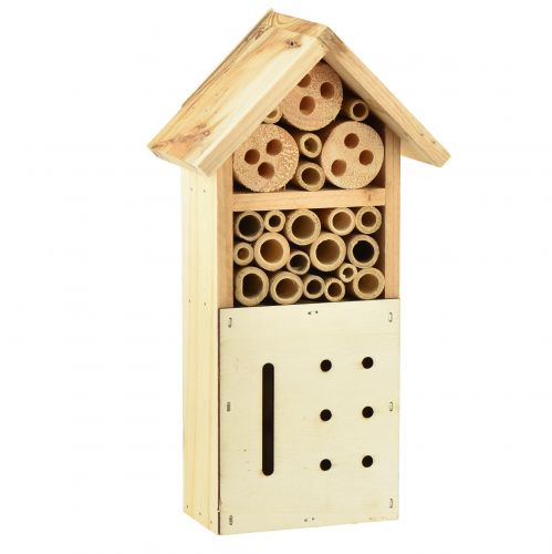 Insectenhotel sparrenhout insectenhuis naturel 13,5x8x26cm