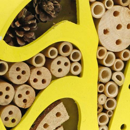 Floristik24 Insectenhotel rond geel Ø25cm