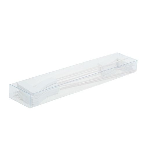 Artikel Verjaardag nummer &quot;7&quot; op de stok wit L27cm 10st