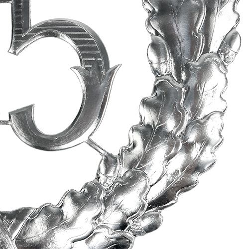 Jubileumnummer 25 in zilver Ø40cm