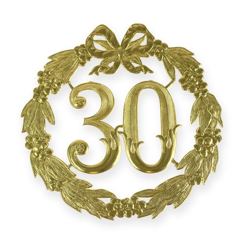 Jubileumnummer 30 in goud