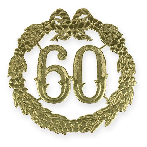 Jubileumnummer 60 in goud