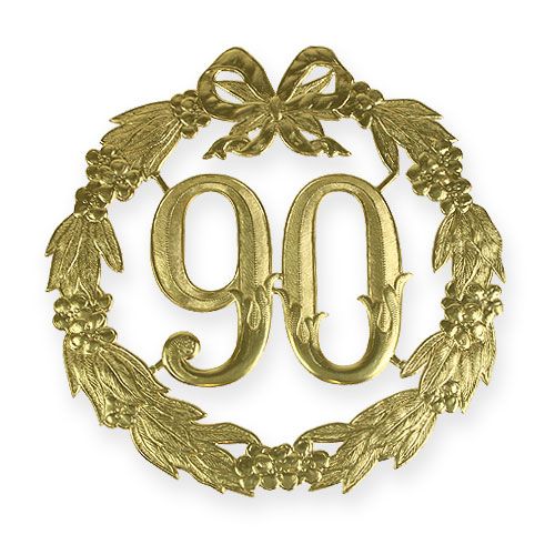Jubileumnummer 90 in goud