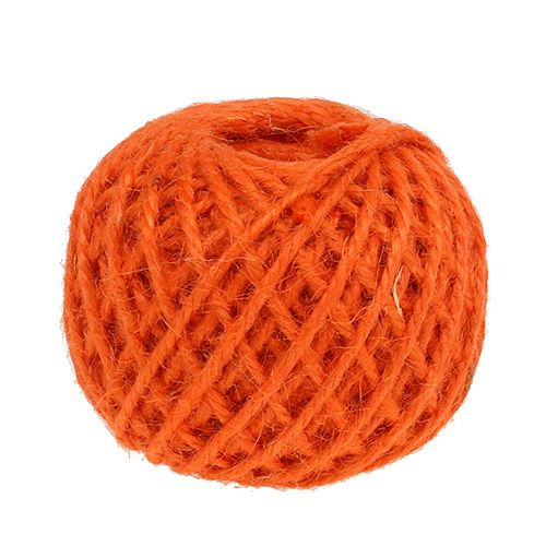 Floristik24 Jute koord oranje Ø3mm 100g