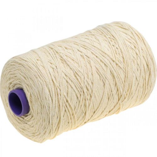 Floristik24 Jute koord Jute touw Jute koord Gebleekt ca. 1.5kg