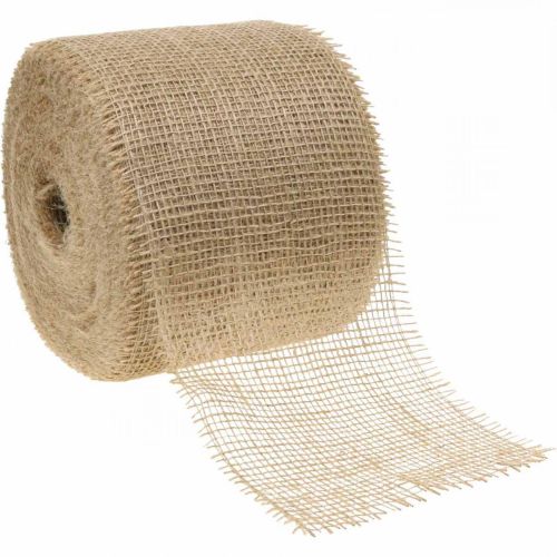 Natuurlijk jute lint, 15 cm breed, 40 m lang