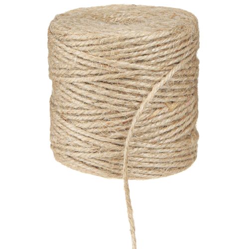 Artikel Jutegaren, jutekoord, natuurlijke rol van 3 mm met 100 m × 2 stuks