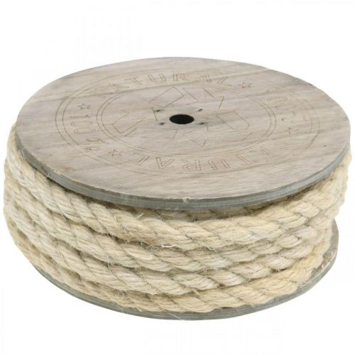 Artikel Jutekoord crème decoratief koord gemaakt van jute natuurvezel 8mm 7m