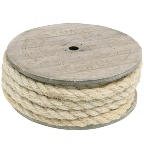 Artikel Jutekoord creme decoratiekoord van jute natuurvezel 8mm 7m