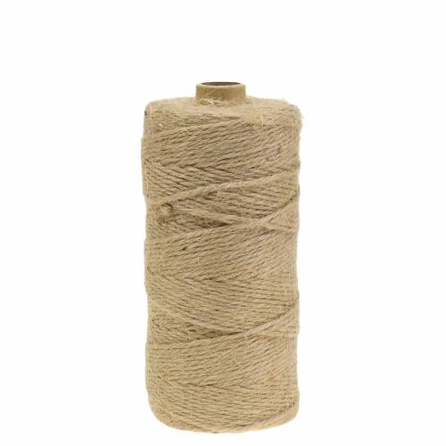 Floristik24 Veelzijdig jute koord naturel 2mm 200m 1p