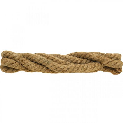 Floristik24 Decoratie touw maritiem jute koord naturel zomer decoratie touw Ø3cm 3m