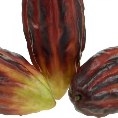 Floristik24 Cacaofruit kunstdecoratie etalage paars-groen 17cm 3st