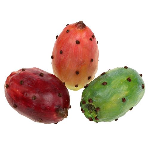 Floristik24 Kunstcactuspeer diverse kleuren 8,5cm 3 st